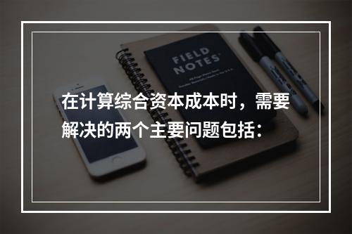 在计算综合资本成本时，需要解决的两个主要问题包括：