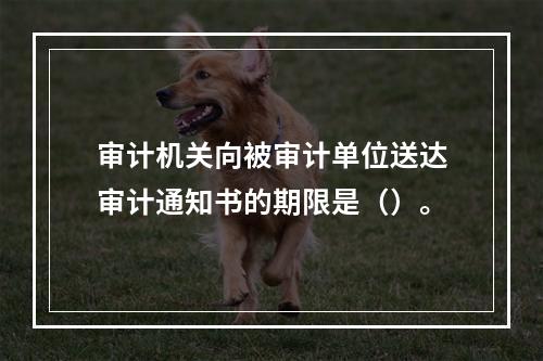 审计机关向被审计单位送达审计通知书的期限是（）。