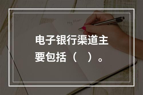 电子银行渠道主要包括（　）。