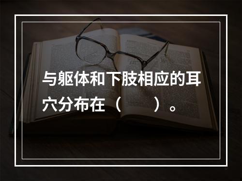 与躯体和下肢相应的耳穴分布在（　　）。