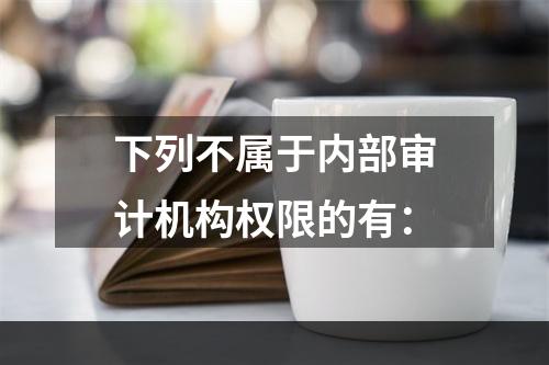 下列不属于内部审计机构权限的有：