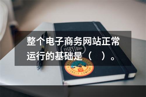 整个电子商务网站正常运行的基础是（　）。