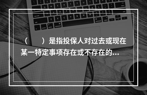 （　　）是指投保人对过去或现在某一特定事项存在或不存在的保证