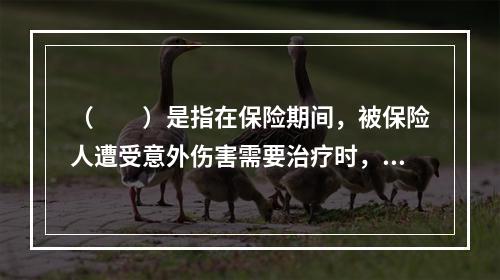 （　　）是指在保险期间，被保险人遭受意外伤害需要治疗时，保险