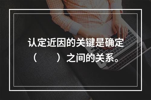 认定近因的关键是确定（　　）之间的关系。