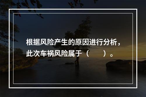 根据风险产生的原因进行分析，此次车祸风险属于（　　）。