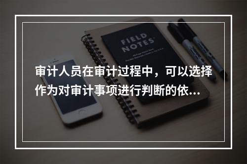 审计人员在审计过程中，可以选择作为对审计事项进行判断的依据有