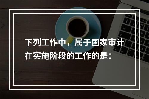 下列工作中，属于国家审计在实施阶段的工作的是：