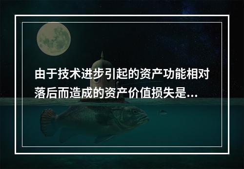 由于技术进步引起的资产功能相对落后而造成的资产价值损失是指（