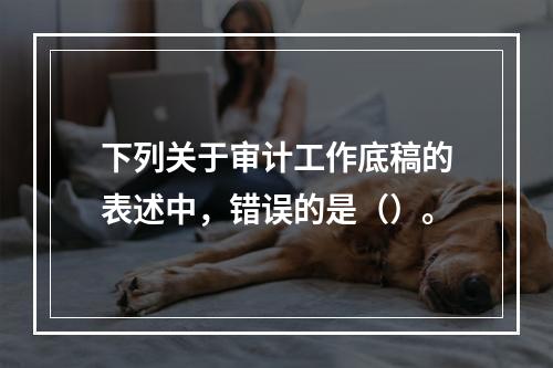 下列关于审计工作底稿的表述中，错误的是（）。