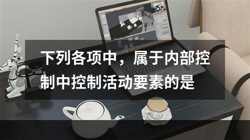 下列各项中，属于内部控制中控制活动要素的是