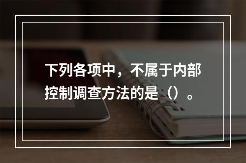 下列各项中，不属于内部控制调查方法的是（）。