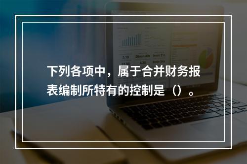 下列各项中，属于合并财务报表编制所特有的控制是（）。