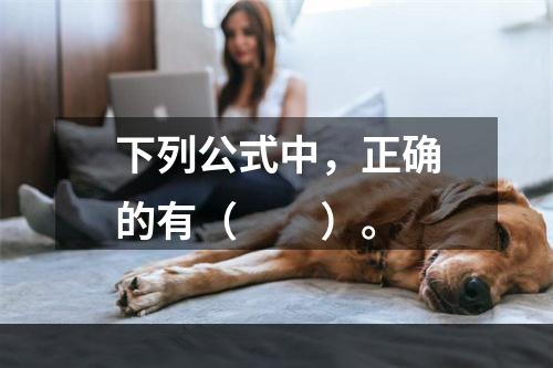 下列公式中，正确的有（　　）。