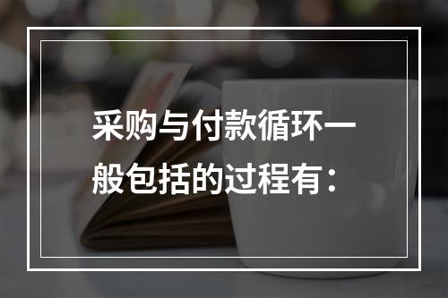 采购与付款循环一般包括的过程有：