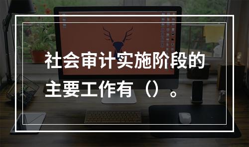 社会审计实施阶段的主要工作有（）。