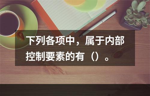 下列各项中，属于内部控制要素的有（）。