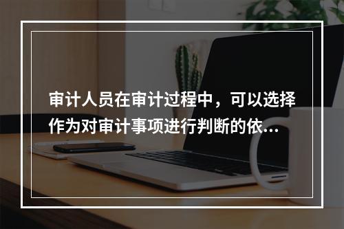 审计人员在审计过程中，可以选择作为对审计事项进行判断的依据有