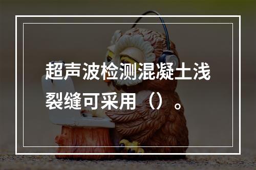 超声波检测混凝土浅裂缝可采用（）。