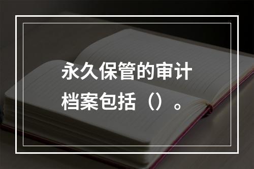 永久保管的审计档案包括（）。