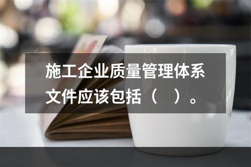 施工企业质量管理体系文件应该包括（　）。