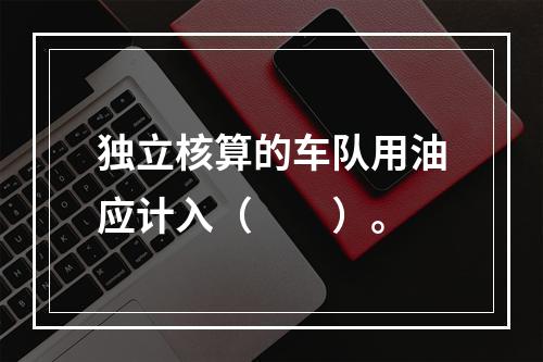 独立核算的车队用油应计入（　　）。