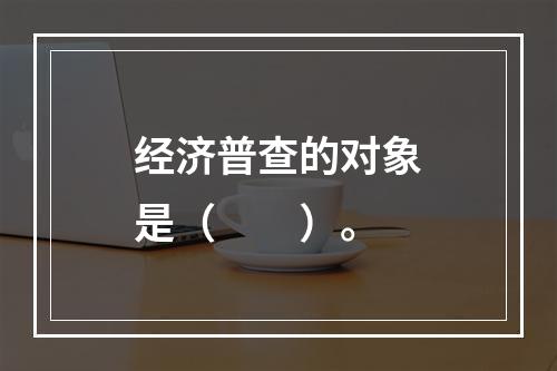 经济普查的对象是（　　）。