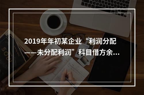 2019年年初某企业“利润分配——未分配利润”科目借方余额2