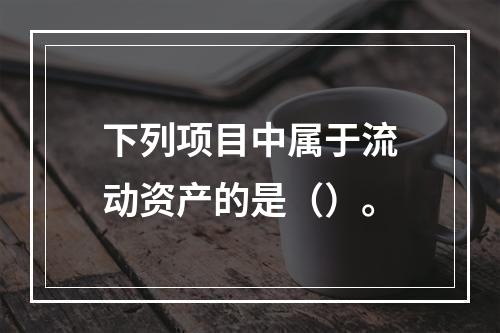 下列项目中属于流动资产的是（）。