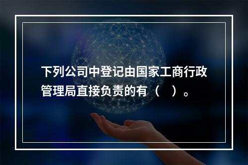 下列公司中登记由国家工商行政管理局直接负责的有（　）。