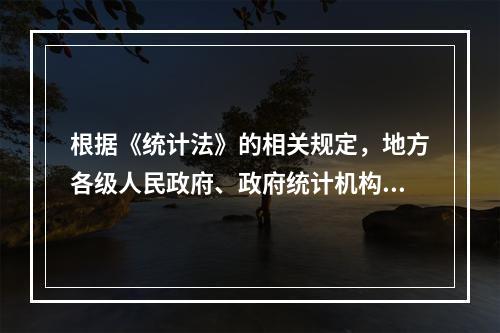 根据《统计法》的相关规定，地方各级人民政府、政府统计机构和