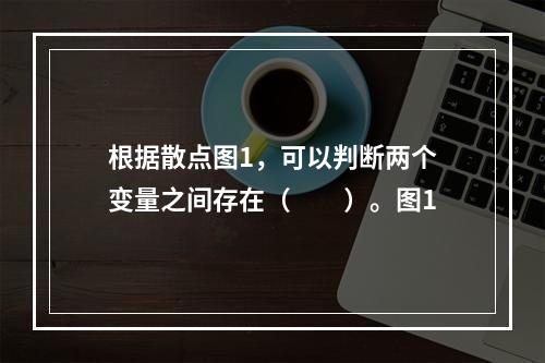 根据散点图1，可以判断两个变量之间存在（　　）。图1