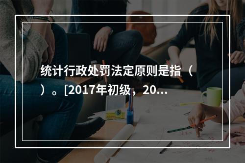 统计行政处罚法定原则是指（　　）。[2017年初级，2016