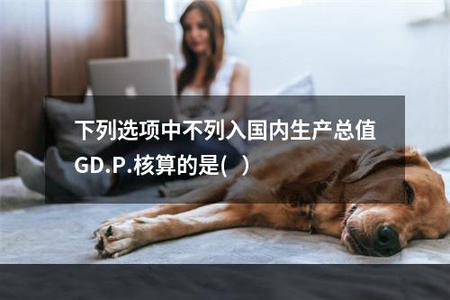 下列选项中不列入国内生产总值GD.P.核算的是(   ）