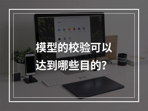 模型的校验可以达到哪些目的？