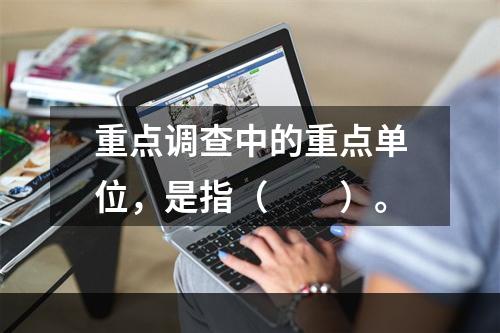 重点调查中的重点单位，是指（　　）。