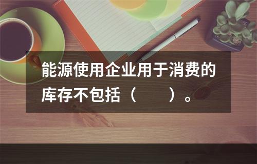 能源使用企业用于消费的库存不包括（　　）。