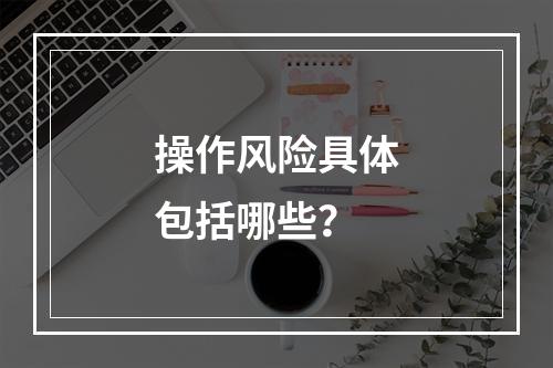 操作风险具体包括哪些？