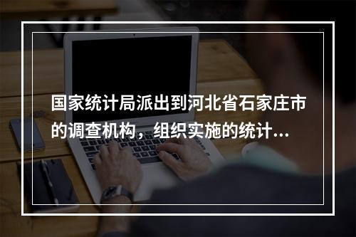 国家统计局派出到河北省石家庄市的调查机构，组织实施的统计调查