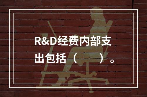 R&D经费内部支出包括（　　）。