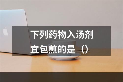 下列药物入汤剂宜包煎的是（）