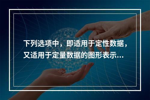 下列选项中，即适用于定性数据，又适用于定量数据的图形表示方