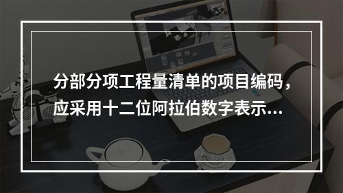 分部分项工程量清单的项目编码，应采用十二位阿拉伯数字表示。其