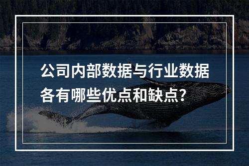 公司内部数据与行业数据各有哪些优点和缺点？