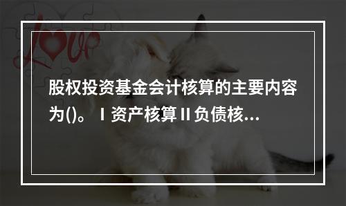 股权投资基金会计核算的主要内容为()。Ⅰ资产核算Ⅱ负债核算Ⅲ