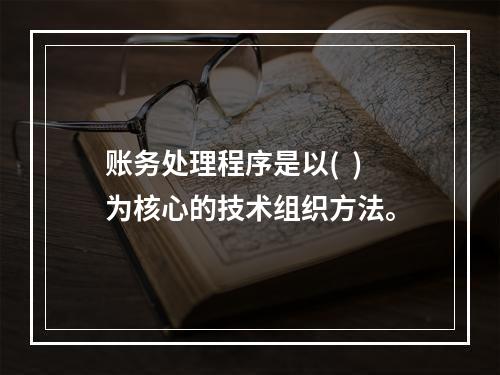 账务处理程序是以(  )为核心的技术组织方法。