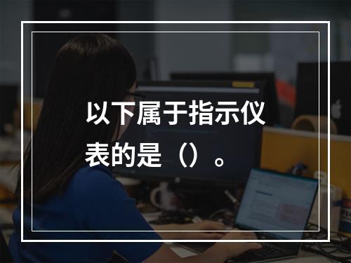 以下属于指示仪表的是（）。