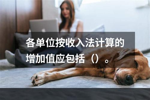 各单位按收入法计算的增加值应包括（）。