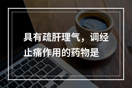 具有疏肝理气，调经止痛作用的药物是