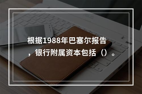 根据1988年巴塞尔报告，银行附属资本包括（）。